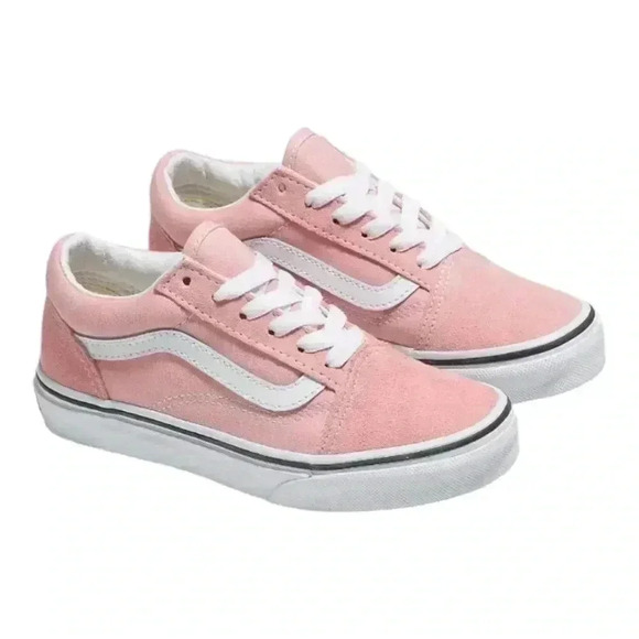 NWT Vans Kids Old Skool Shoe - Powder Pink - MultiSize - Picture 1 of 11